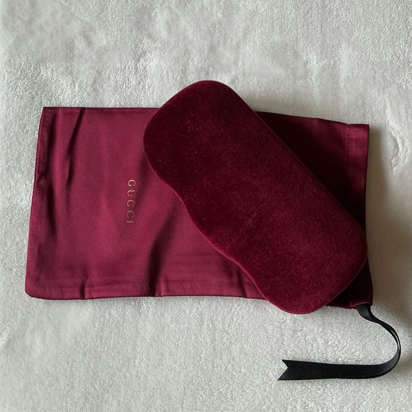GUCCI VELVET SUNGLASSES CASE - Picture 4 of 10